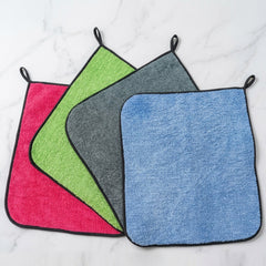 Premium (30X30 cm) Microfiber Car wash Towel Thick Cleaning Cloths Strong Absorption
