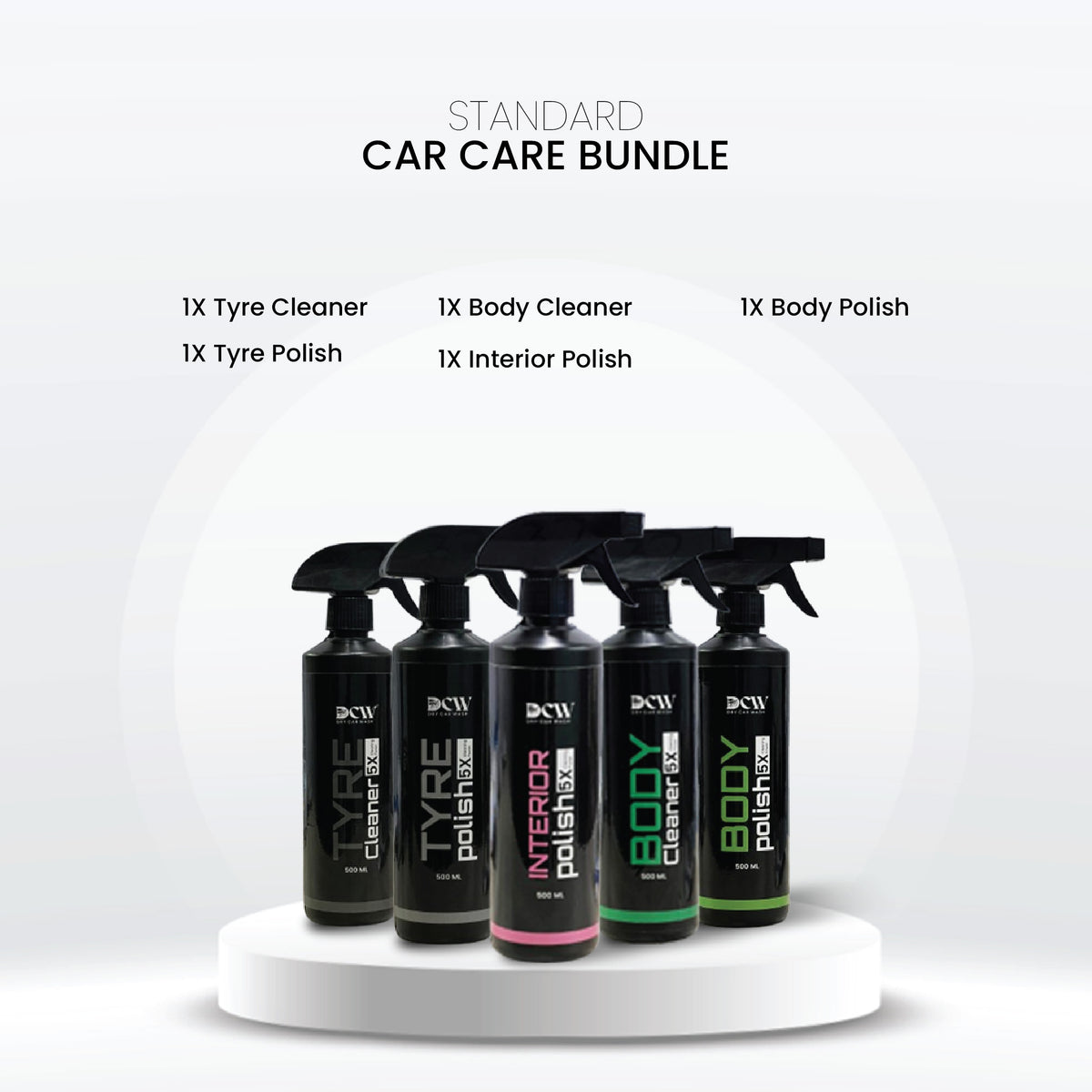 DCW Standard Car Care Bundle Package